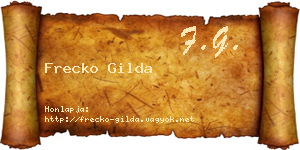 Frecko Gilda névjegykártya